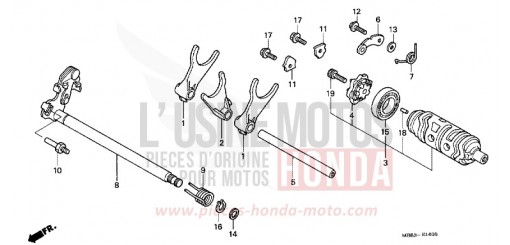 BARILLET DE SELECTION XL1000VA6 de 2006